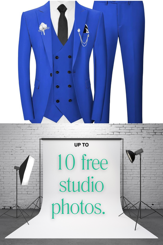 Graduation men's 3 piece suits (double breasted waistcoat) combo.