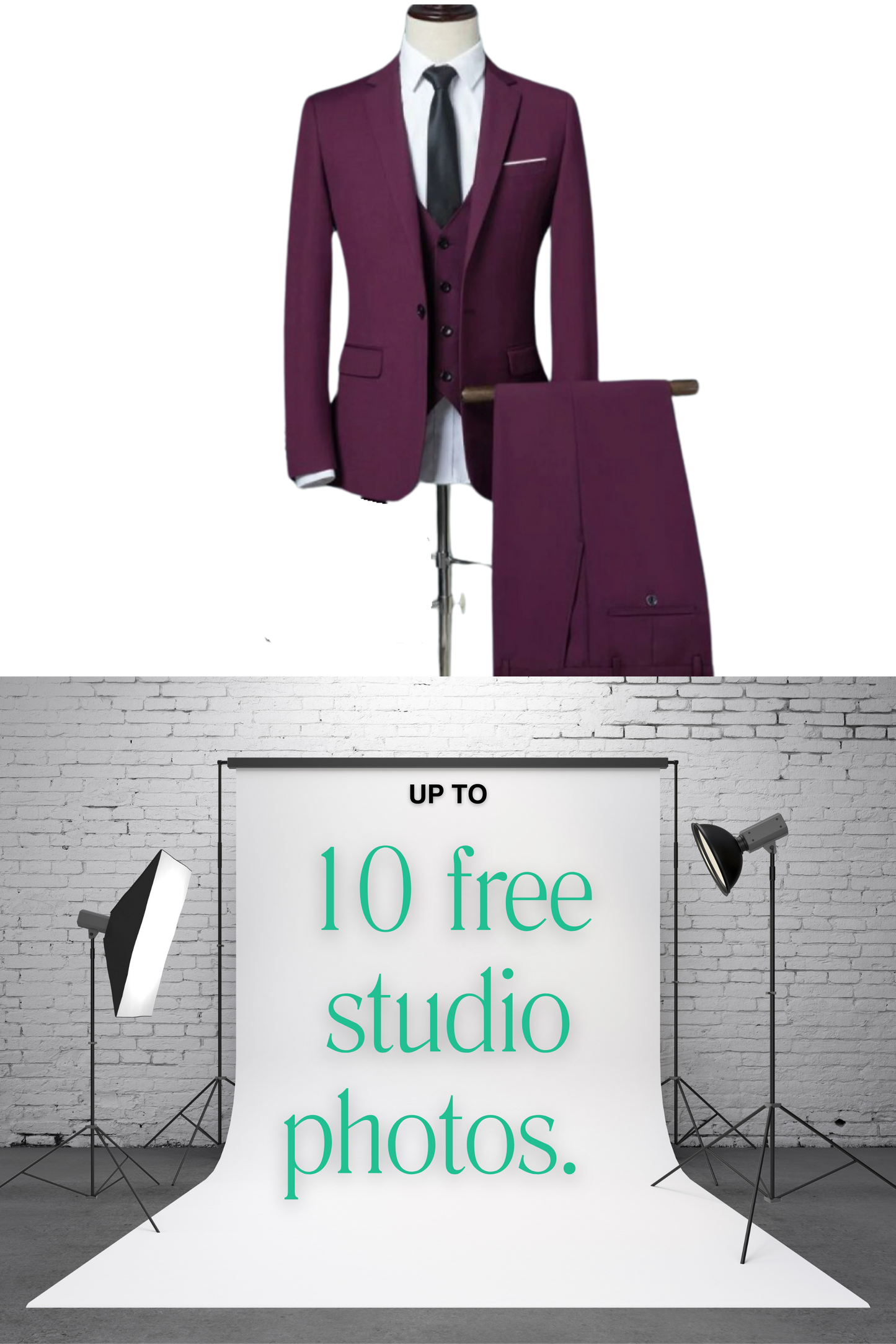 Graduation men's 3 piece suits (single breasted waistcoat) combo.