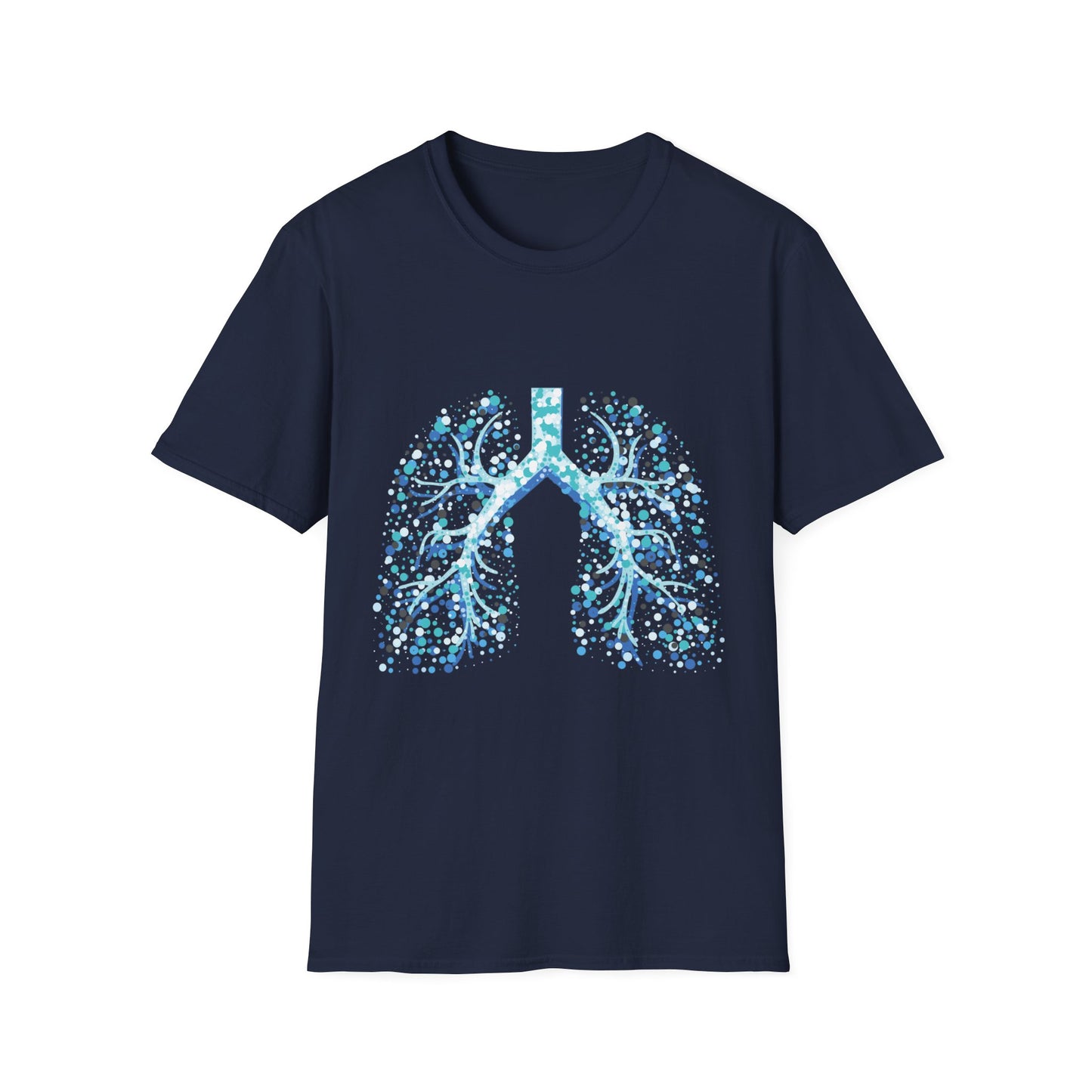 Breath of Art: Creative Lung-Design unisex T-shirt